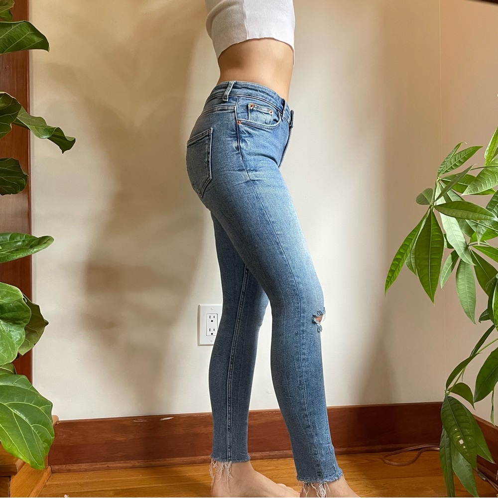 Zara Blue Skinny Jeans